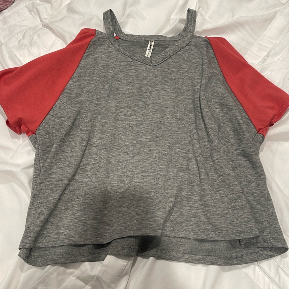 Tresics grey/red top
